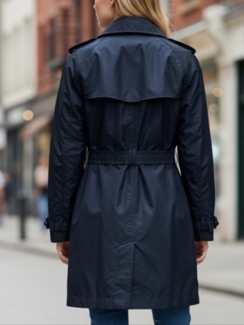 Burberry Classic Double Breasted Trench Coat Iconic Navy - Picture 2 of 16